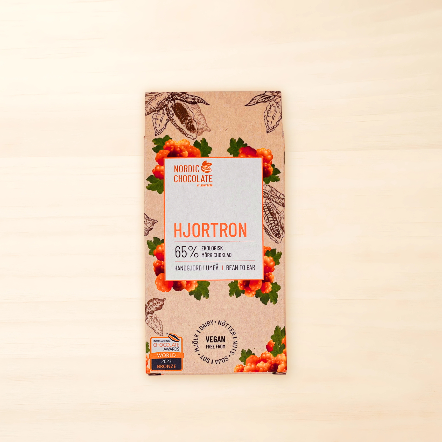 Nordic Chocolate Schwedische Moltebeere Schokolade, 90g