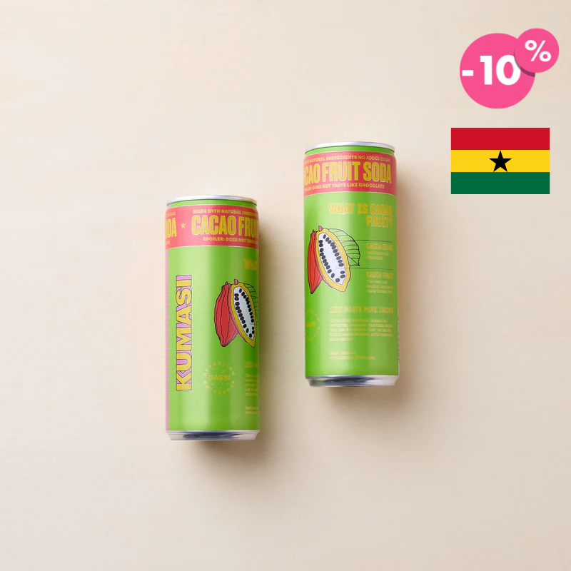 Kumasi - Kakaofrucht-Erfrischungsgetränk - sprudelnd