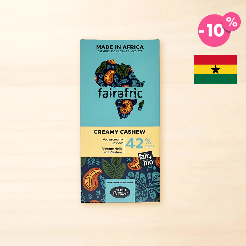 Fairafric Creamy Cashew 42% - Vegane Helle, 80g
