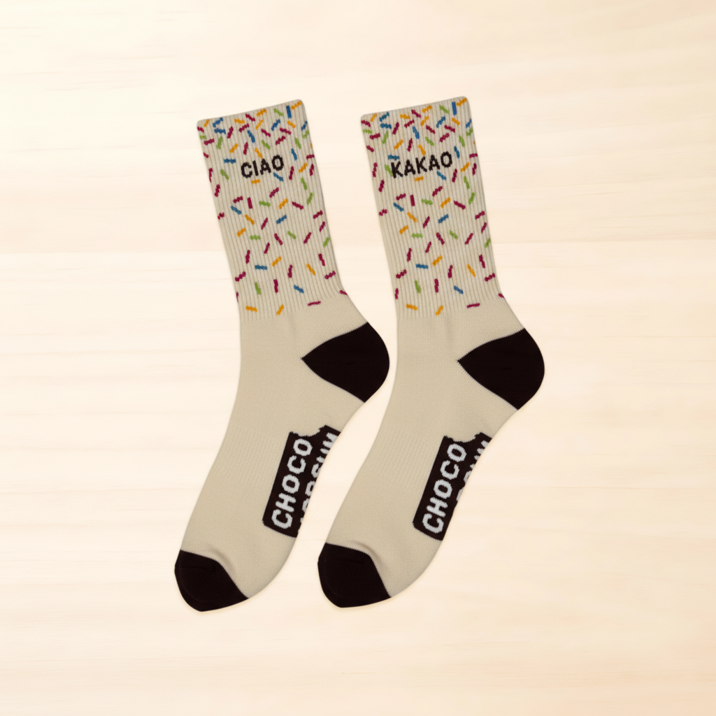 Chocoversum Tennis Socken CIAO KAKAO + STREUSEL