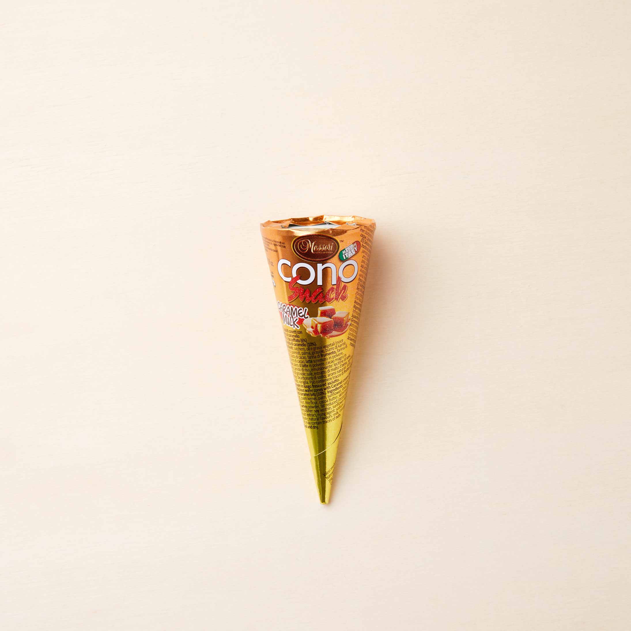 Waffelhörnchen mit Kakaocreme & Karamell von Messori