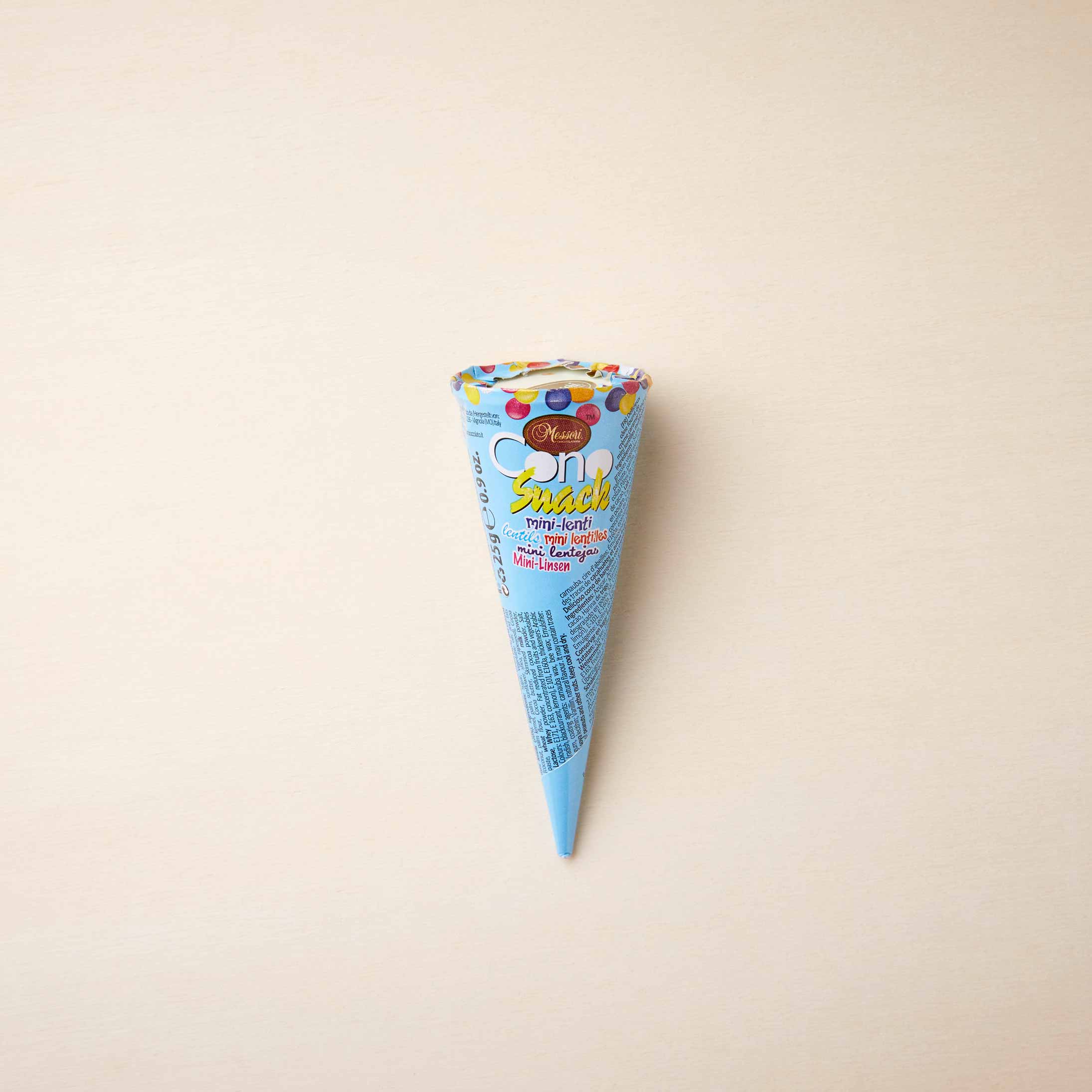 Waffelhörnchen mit Kakaocreme, Karamell und Smarties von Messori