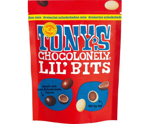 Tony’s Chocolonely Lil’ Bits Dreifach-Schokoladenmix in roter Tüte