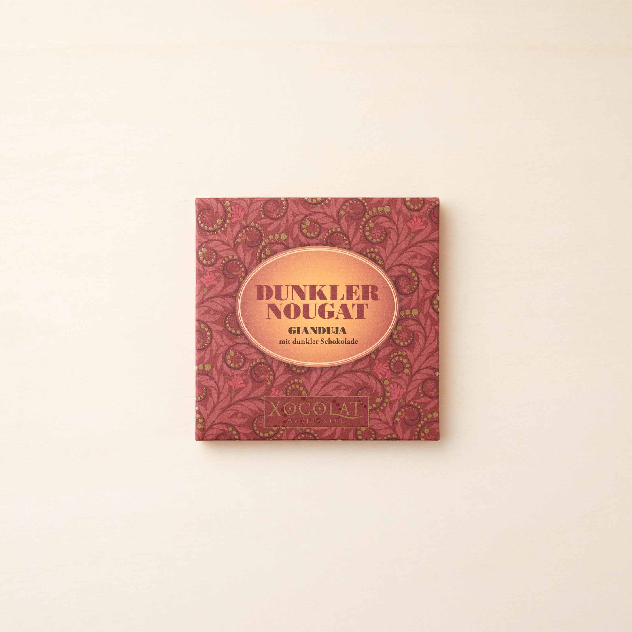 Dunkler Nougat mit dunkler Schokolade von Xocolat