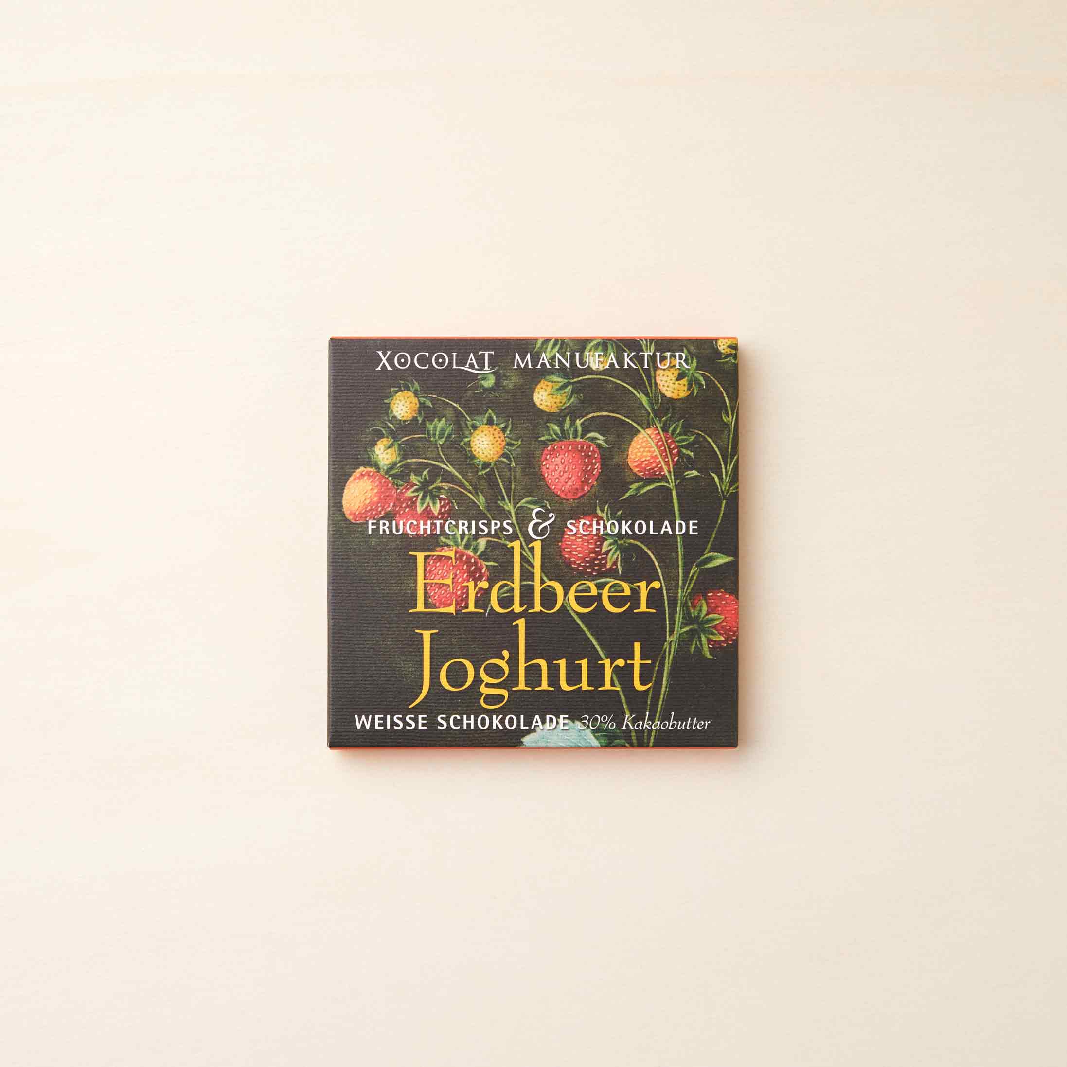 Weiße Schokolade mit 30% Kakaobutter, Erdbeere und Joghurt von Xocolat