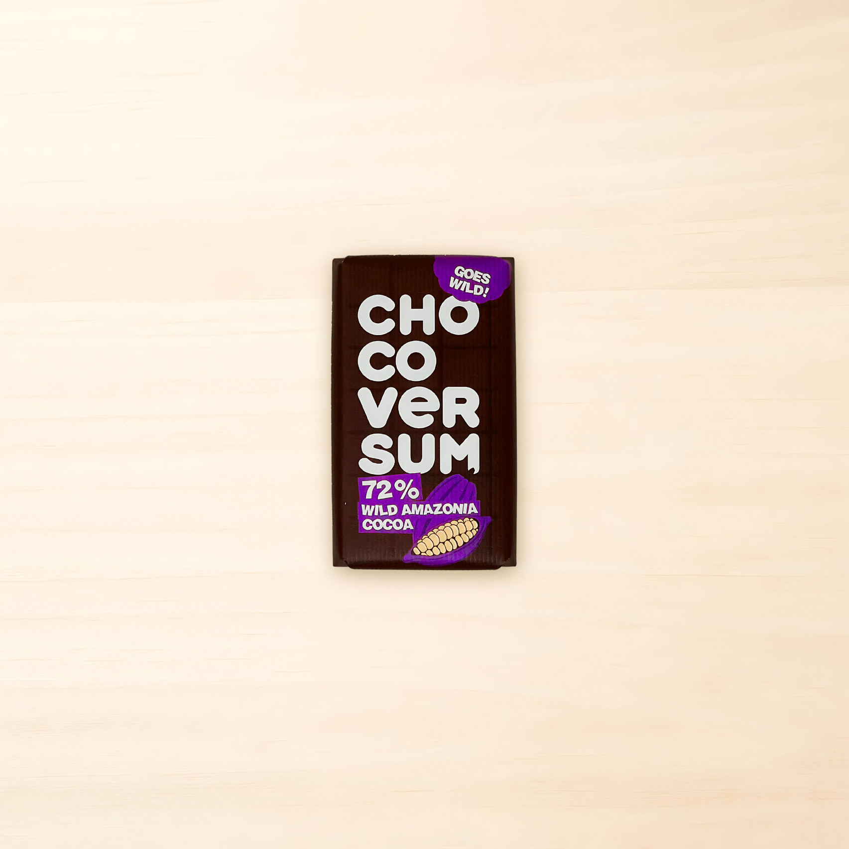 CHOCOVERSUM Wild Amazonia Cocoa - Wildkakaoschokolade 72% - 40g