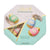 Verpackung in Pastellton mit Abbildung der enthaltenen Schoko-Eier und kleinem Sichtfenster