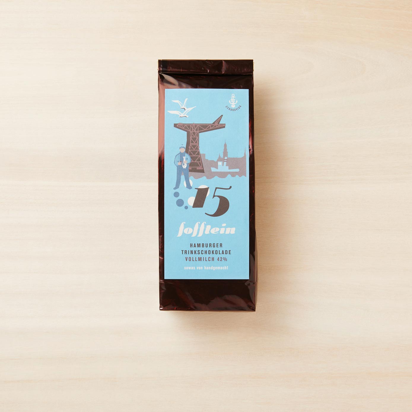Trinkschokolade Vollmilch mit 42% Kakao aus Hamburg von Schokovida